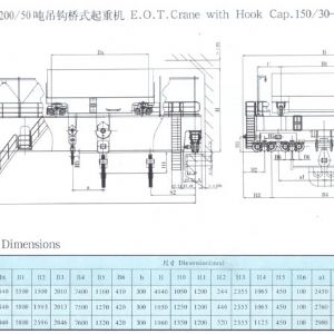 QD型5-350噸（dūn）吊鉤橋（qiáo）式（shì）起重機